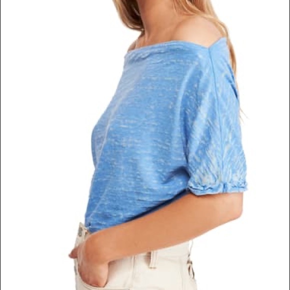 Free People We The Free Light Blue Astrid Tee - Picture 4 of 11